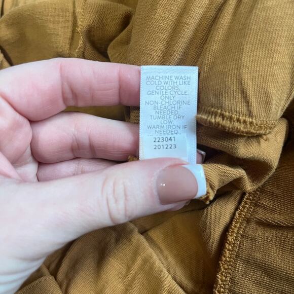 J. Jill Mustard Yellow Wide Leg Pants Size Medium - Picture 4 of 7